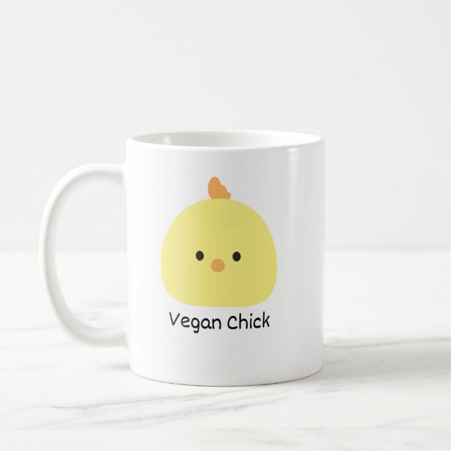 Taza De Café Vegan Chick (Izquierda)