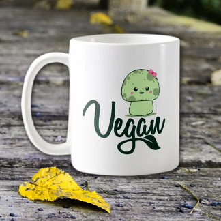 Taza De Café Vegan, hongos