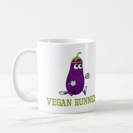 Taza De Café Vegan Runner Eggplant