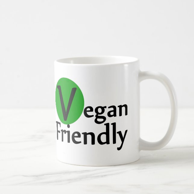 Taza De Café Vegano amistoso (Derecha)
