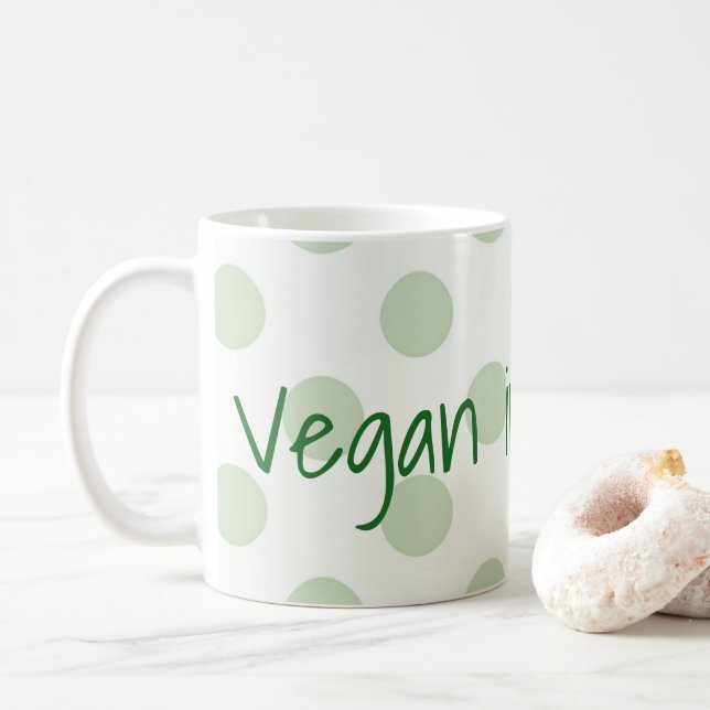 Taza De Café Vegano en mi alma (Con donut)