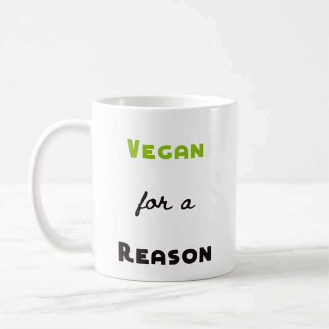 Taza De Café Vegano por una razón (Izquierda)