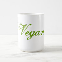 Vegano. Verde. Lema. Personalizado