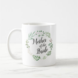 Taza De Café Vegetación Botánica de Leaf Wreath | Madre De Novi