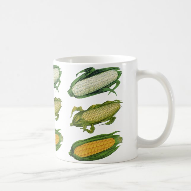 Taza De Café Vegetales sanos para alimentos de época, maíz fres (Derecha)