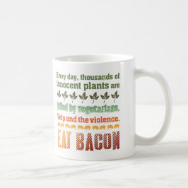 Taza De Café Vegetariano del tocino