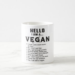 Taza De Café Vegetariano Vegetariano Veganism Gracioso regalo