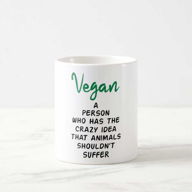 Taza De Café Vegetarismo vegetariano Vegetariano Regalo de comi (Centro)