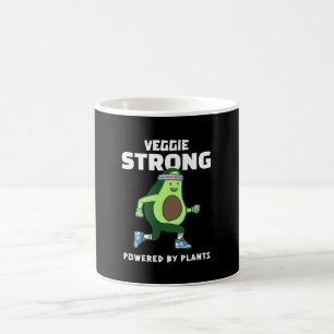 Taza De Café Veggie Strong, impulsado por plantas