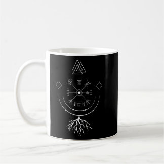Taza De Café Vegvisir Compass De Mitología Nórdica Con Ru