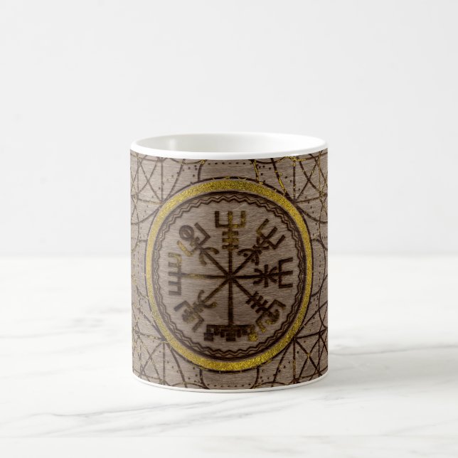 Taza De Café Vegvisir. El compás mágico de Viking de la (Centro)