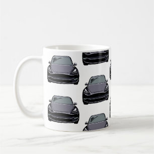 Taza De Café Vehículo eléctrico gris oscuro Vehículo SUV