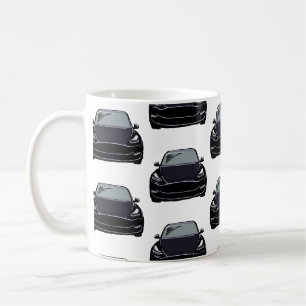 Taza De Café Vehículo eléctrico negro Vehículo automóvil SUV