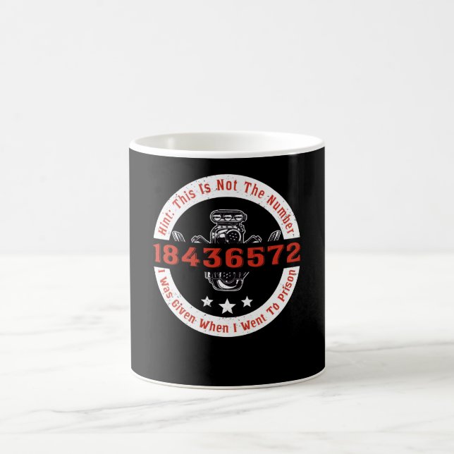 Taza De Café Vehículo mecánico con motor V8 Auto auto 8 cilindr (Centro)