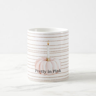 Taza De Café Vela Bonita de Color Rosa