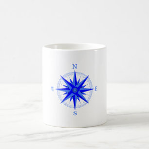 Taza De Café Vela - Camisas Náuticas Rosa Viento