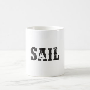 Taza De Café Vela Capitán de marinero navegante Idea divertida 