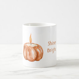 Taza De Café Vela de Calabaza Brillante