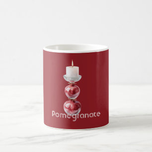 Taza De Café Vela de Fruta de Granada
