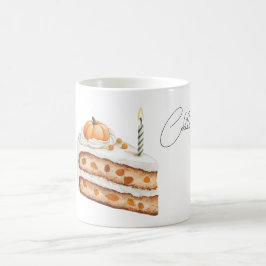 Taza De Café Vela de pastel de calabaza para celebrar