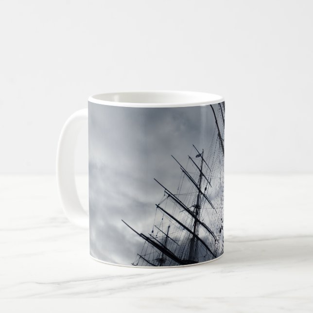 Taza De Café Vela envolvente Café Blanco Mug (Anverso izquierdo)