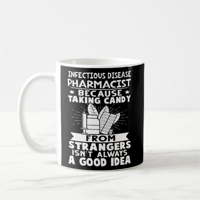 Taza De Café Vela Farmacéutica De Enfermedades Infecciosas De E (Izquierda)