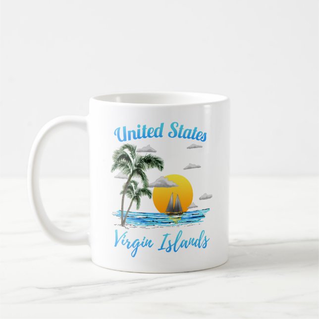 Taza De Café Vela Islas Vírgenes de los Estados Unidos (Izquierda)