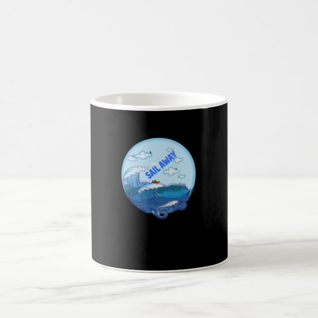 Taza De Café Vela - Navegar Por La Libertad (Centro)