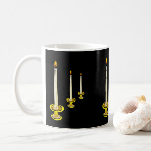 Taza De Café Velas Black Mug