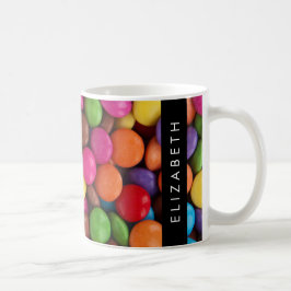 Taza De Café Velas coloridas, Botones de golosinas, Dulces, Tu