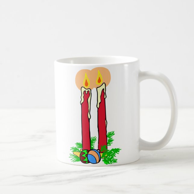 Taza De Café Velas de todos los Navidades (Derecha)