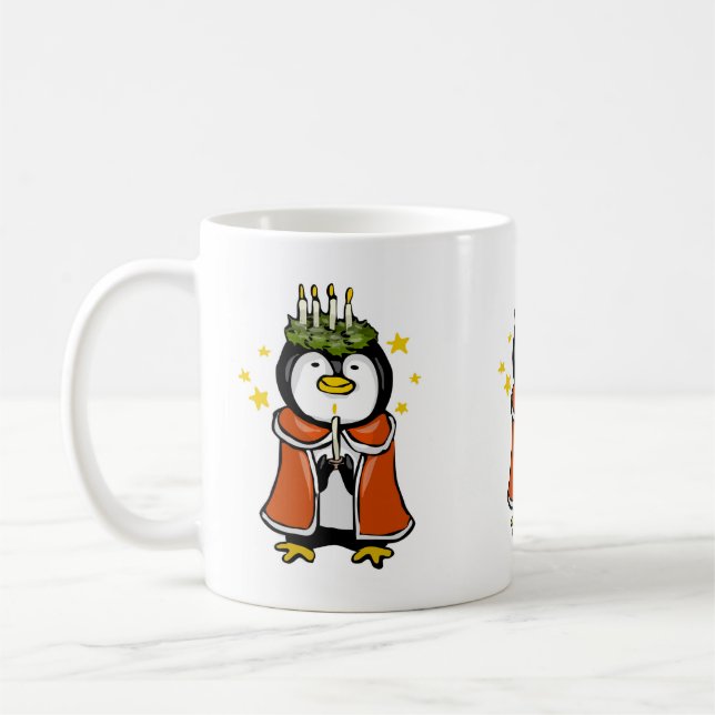 Taza De Café Velas feriales pingüinas (Izquierda)