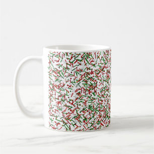 Taza De Café Velas rociadas con puntos de Polka Mug, Blanco
