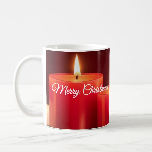 Taza De Café Velas románticas para Navidades - Mug de navidad (Izquierda)