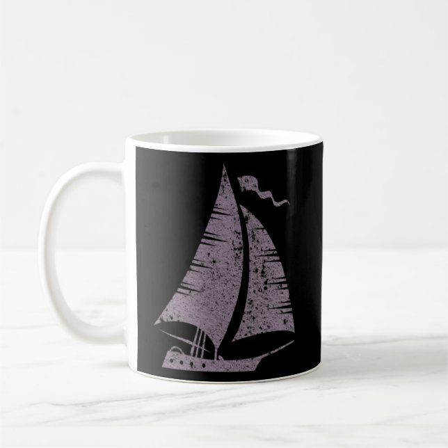 Taza De Café velero velero velero velero yate motivo del yate (Izquierda)