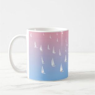 Taza De Café veleros de Carreras en mar abierto