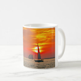 Taza De Café Veleros en Key West, Florida, Sunset