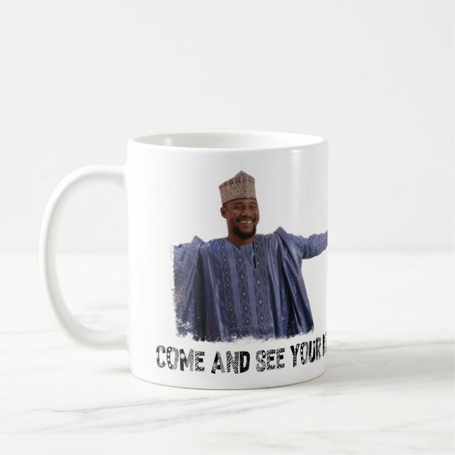 Taza De Café Ven a ver a tu Rey Café Mug (Izquierda)