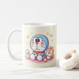Taza De Café Ven Ven Gato Y Doraemon