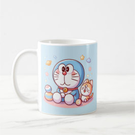 Taza De Café Ven Ven Gato Y Doraemon
