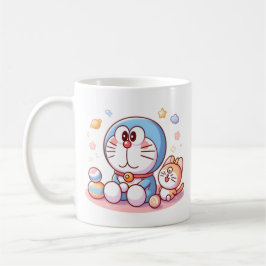 Taza De Café Ven Ven Gato Y Doraemon
