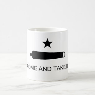 Taza De Café Ven y toma la batalla de la bandera de Texas contr