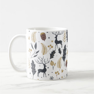 Taza De Café Venado de navidad y salva la alegre colección de s