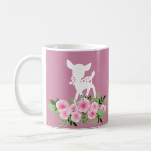 Taza De Café venado, venado pequeño, bosque, lindo