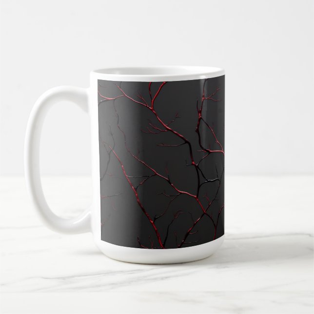 Taza De Café Venas negras y rojas (Izquierda)