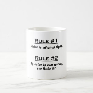Taza De Café Vencedor de la regla