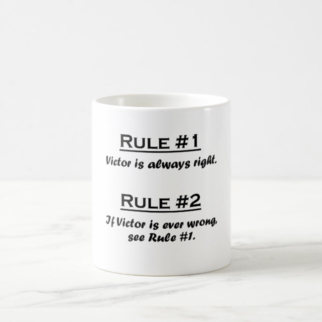 Taza De Café Vencedor de la regla (Centro)