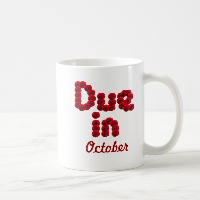 Taza De Café Vencido en octubre Mug (Derecha)
