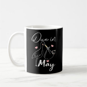 Taza De Café Vencimiento en mayo divertido cisne que lleva a un
