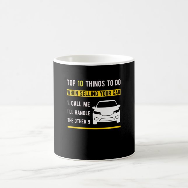 Taza De Café Vendedor de coches regalo para vendedor de automóv (Centro)